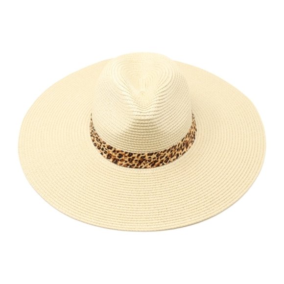 WOMEN'S SUMMER LEOPARD STRAP HAT - Picture 6 of 6